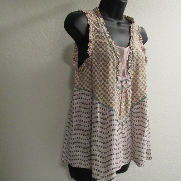 Development by Erica Davies Brown Tan Tank Top 8 Medium - Picture 6 of 15